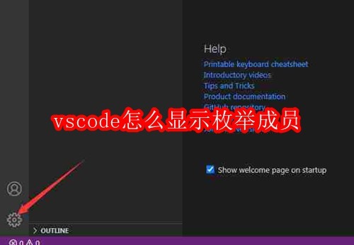 vscode怎么显示枚举成员