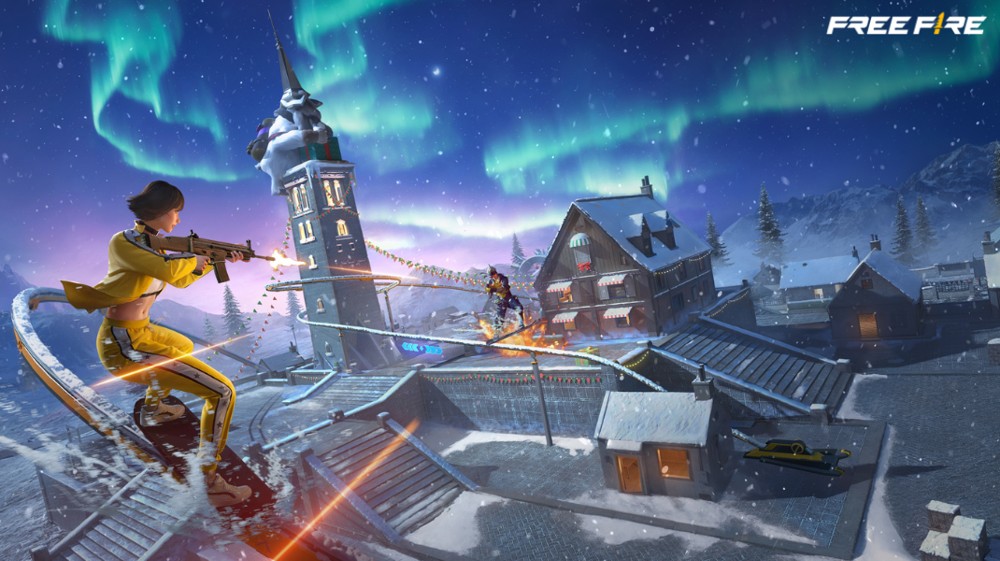 《Garena Free Fire》冰雪节「极光」活动盛大开启，浪漫冬日狂欢与玩家共享
