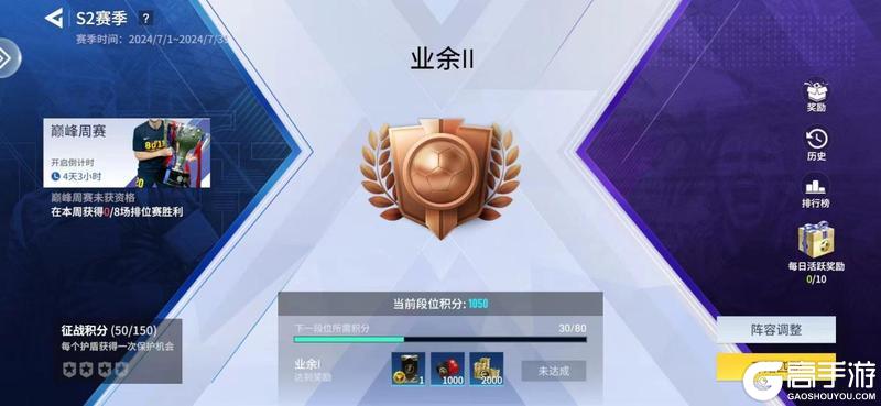 足球大玩家 排位赛终极攻略