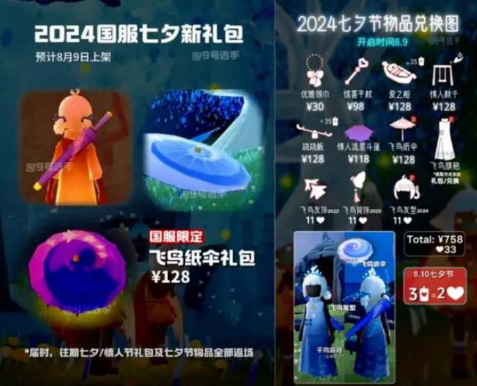 2024七夕节光遇活动道具全解析