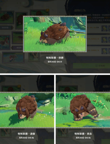 探索原神中的独特动物行为